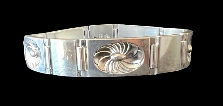 Georg Jensen Danish Modern Sterling Silver Art Deco Bracelet No. 56 A Henry Pilstrup