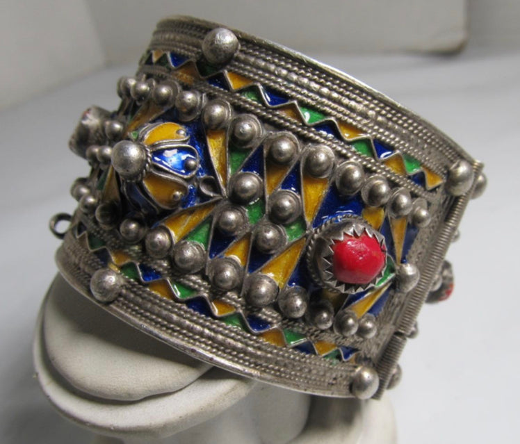 Cuff bracelet- Antique Afghan cuff - Boho Cuff- Tribal Bracelet - Raba –  zamarutjewel